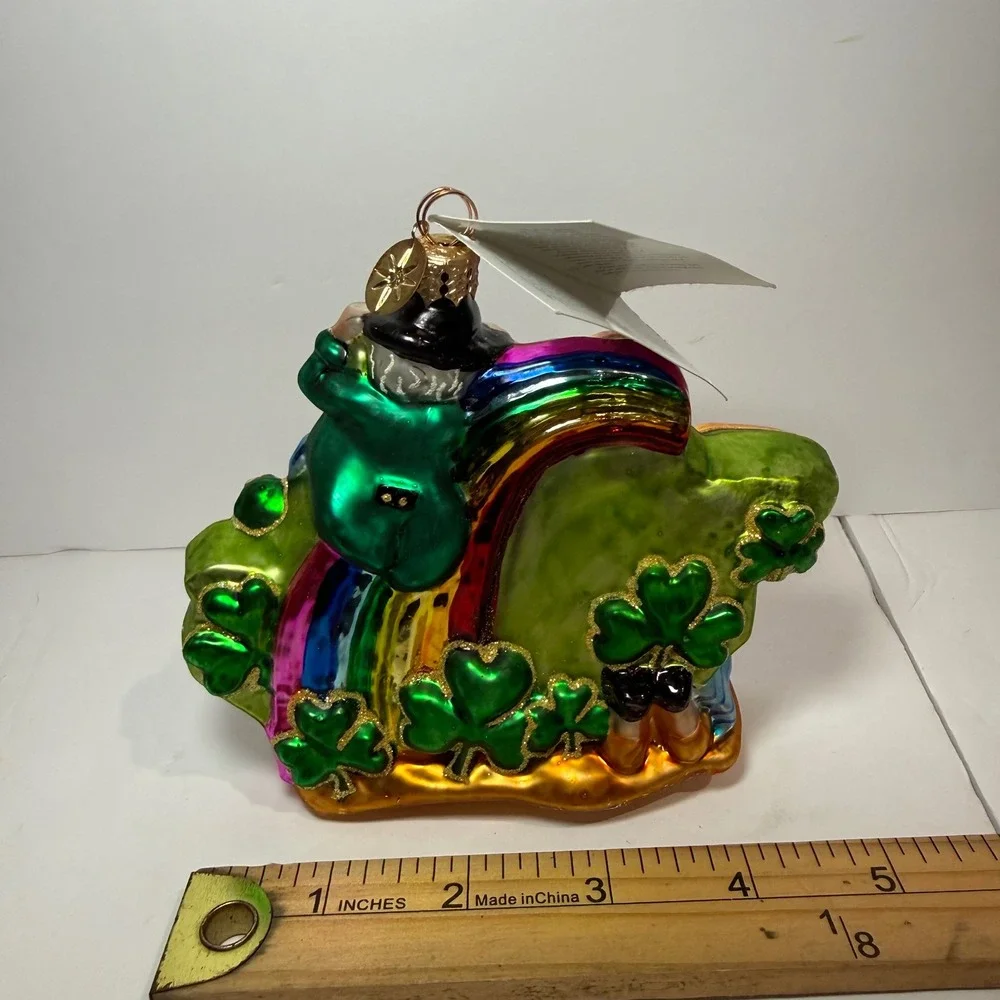 Vintage 2001 Christopher Radko Paddy Pranks Leprechaun St Patrick Ornament